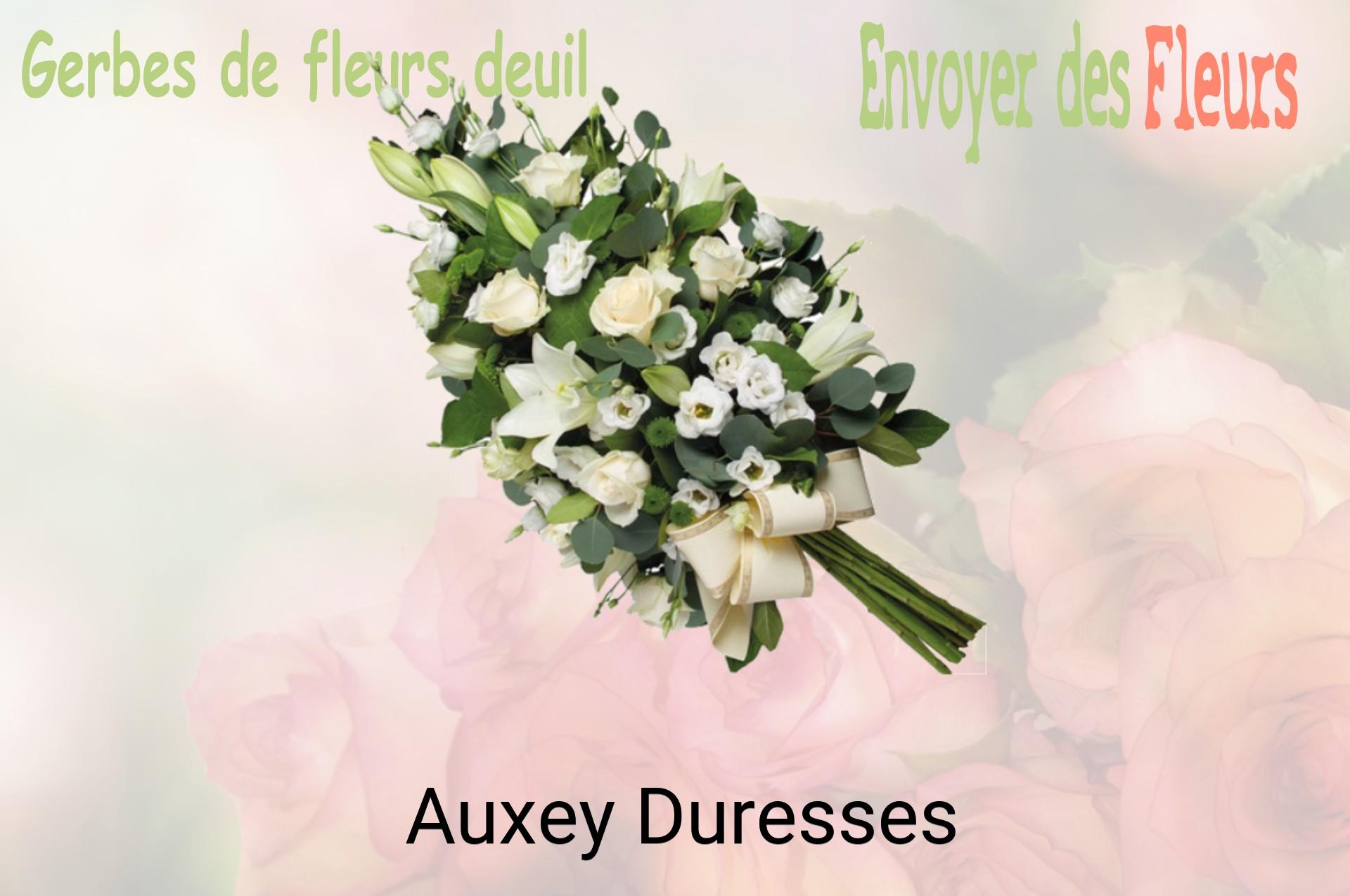 Gerbe de fleurs de deuil livrée à Auxey-Duresses